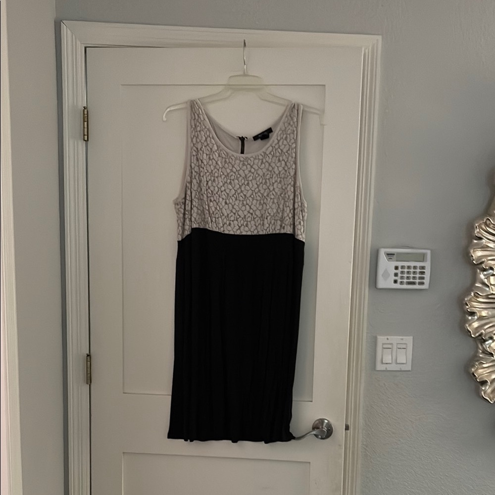 Style & Co. Silver and Black Sequin Sheath Dress